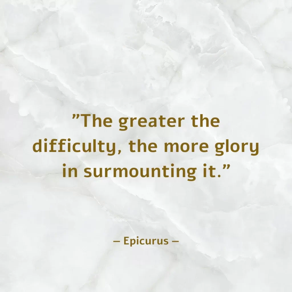 The greater the difficulty, the more glory in surmounting it