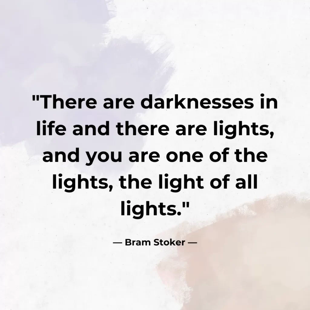 There are darknesses in life and there are lights, and you are one of the lights, the light of all lights